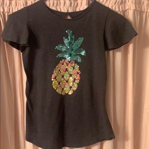 Girls flip sequin top size 12